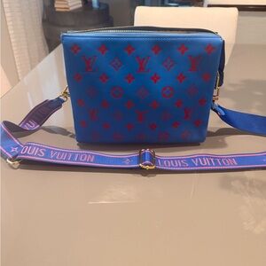 Blue and Red crossbody